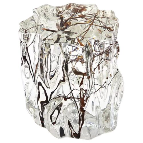 Uniquely Shaped Pedestal displayed as an artistic transparent interior object