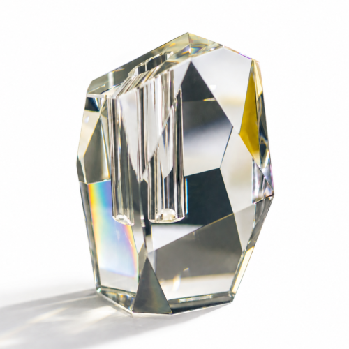 Multifaceted Crystal Vase